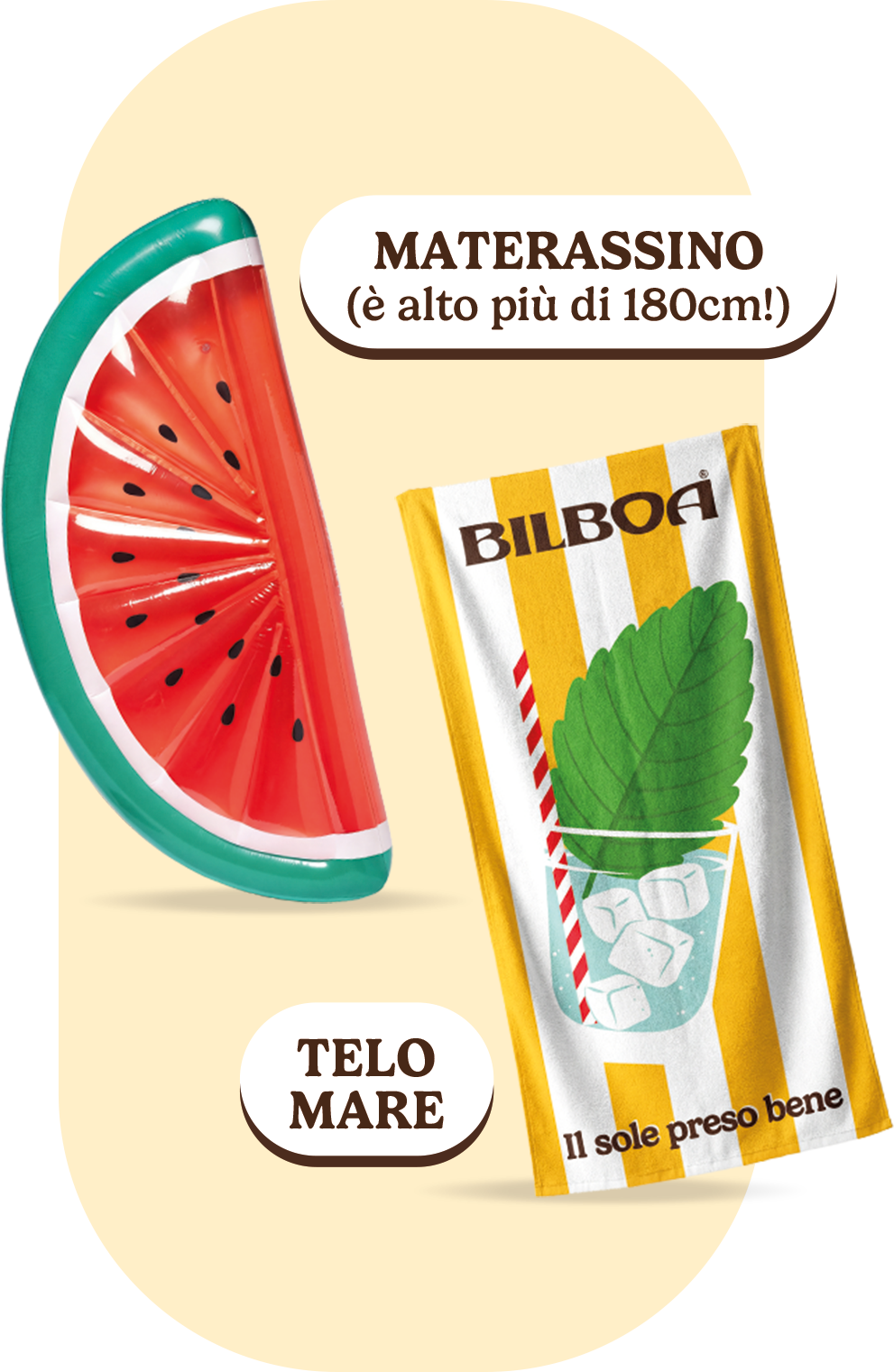 Materassino (è alto più di 180cm!) - Telo Mare